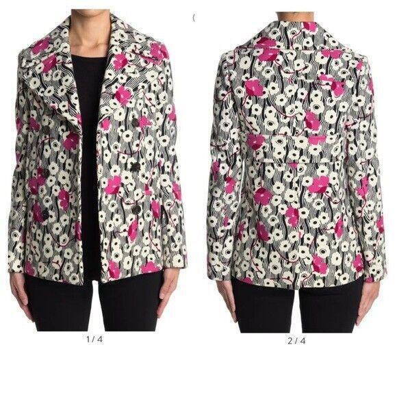 NEW Valentino Caban Printed Wool Blend Blazer Jacket - SZ 40 #DC267